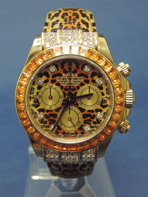 leopard rolex watch|rolex daytona leopard retail price.